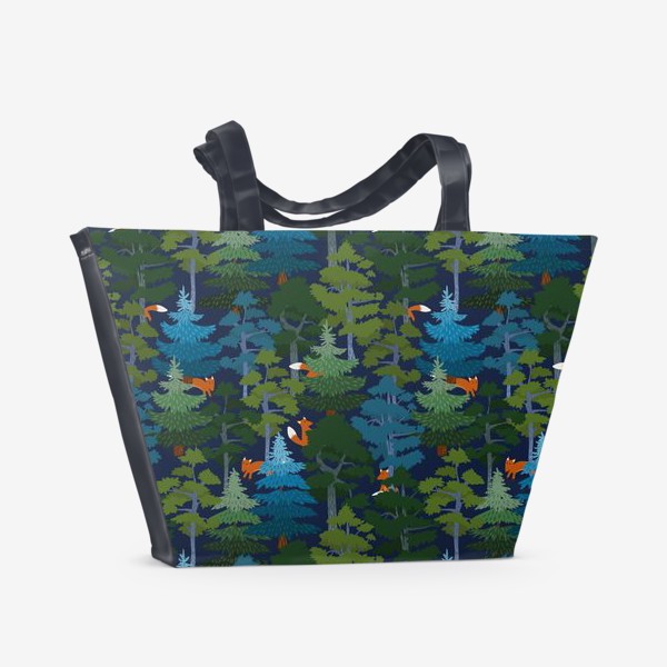 Пляжная сумка «Хвойный лес»