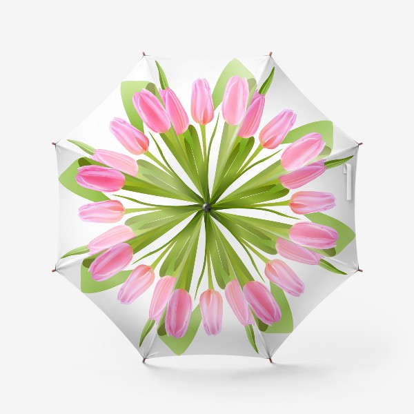 Зонт «Цветы Тюльпаны.  Весна, 8 марта»