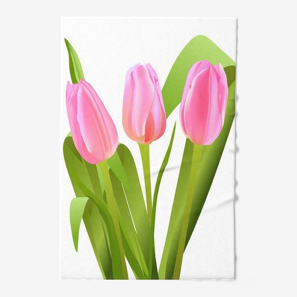 Полотенце «Цветы Тюльпаны.  Весна, 8 марта»