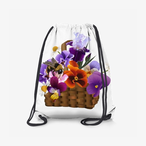 Рюкзак «Корзинка с цветами»