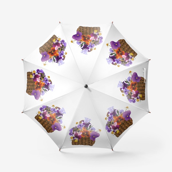 Зонт «Корзинка с цветами»