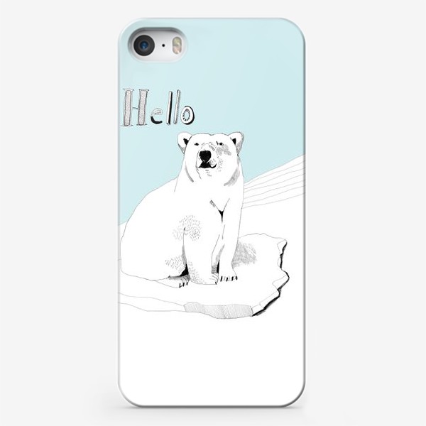 Чехол iPhone «Белый мишка»