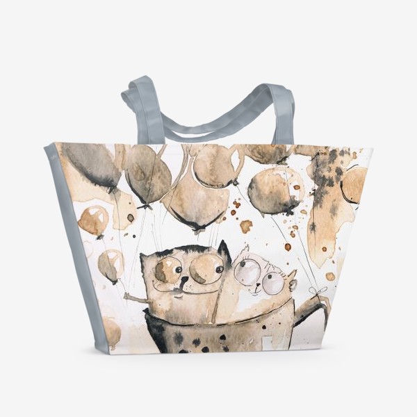 Пляжная сумка «Кофейная любовь»