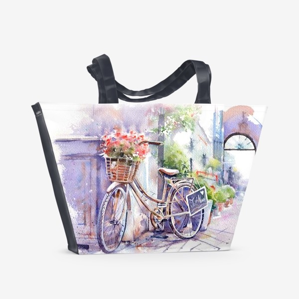 Пляжная сумка &laquo;Велосипед&raquo;