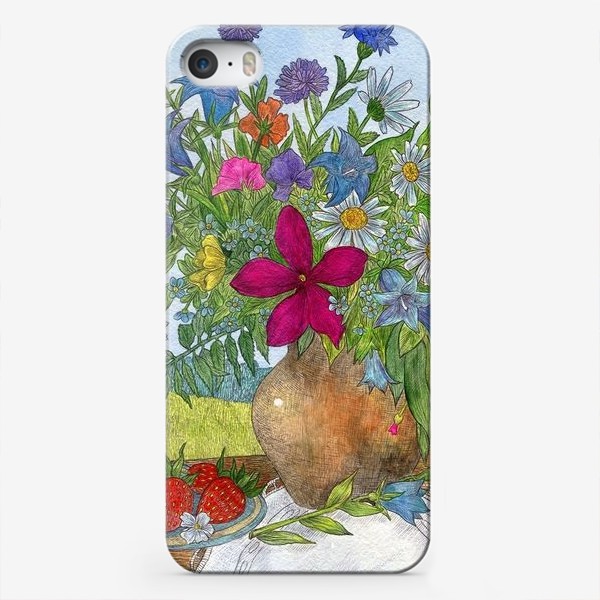 Чехол iPhone «Букет полевых цветов»