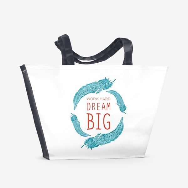 Пляжная сумка «Мечтай о великом»