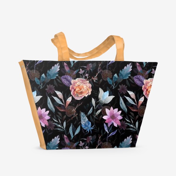 Пляжная сумка «Night flowers»