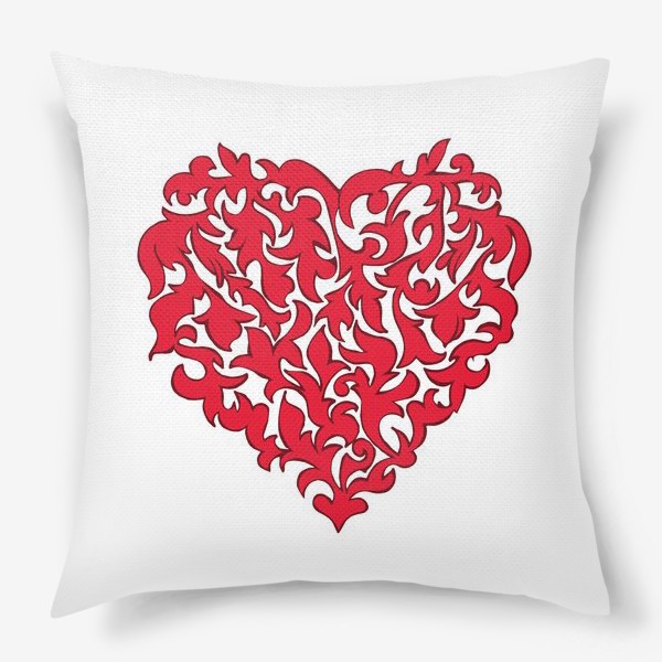Подушка «Красное сердце.»