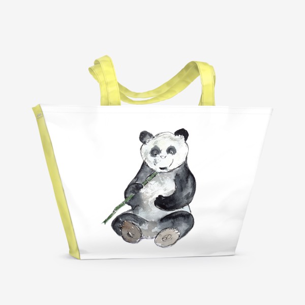 Пляжная сумка «Панда. Улыбнись.»