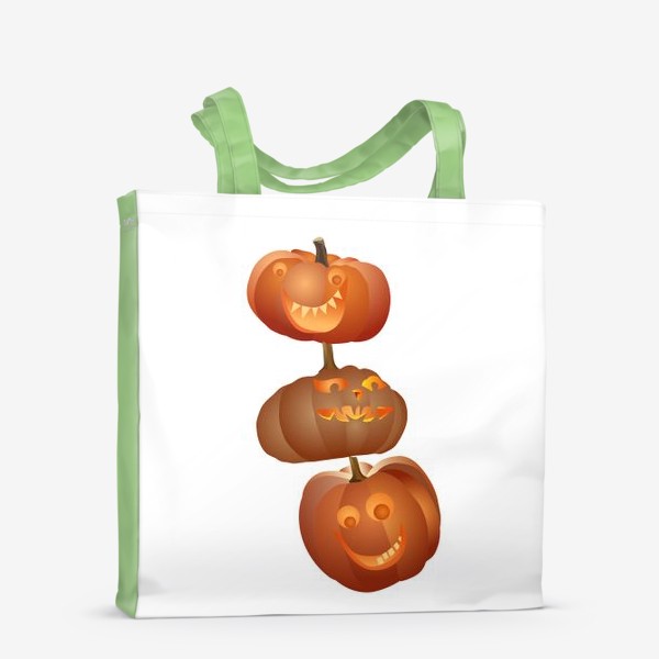 Сумка-шоппер «Хэллоуин, тыквы»