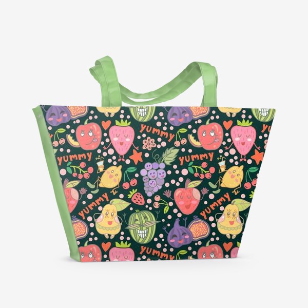 Пляжная сумка «Ямми фруктовый паттерн»