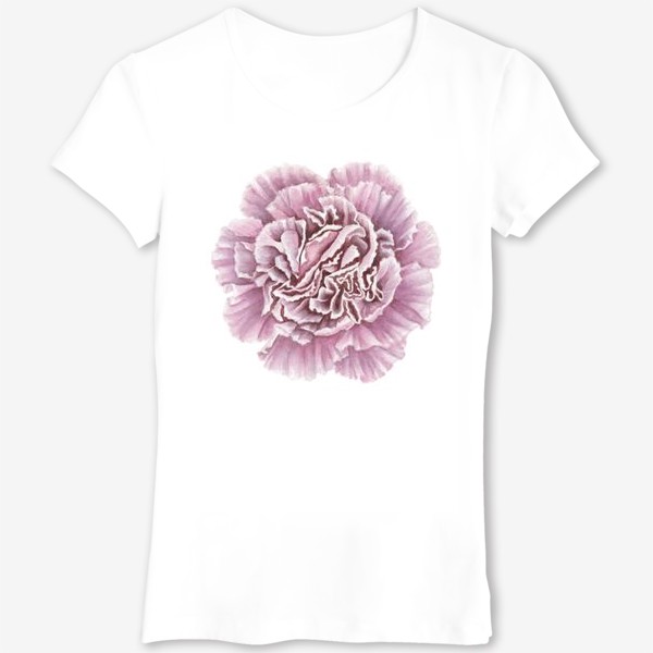 Футболка «Розовая гвоздика цветок Carnation»