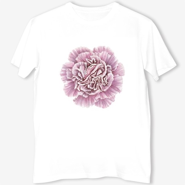 Футболка &laquo;Розовая гвоздика цветок Carnation&raquo;