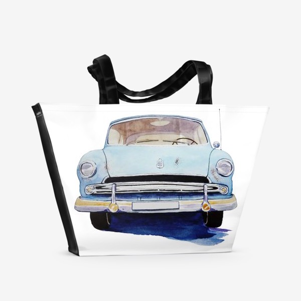 Пляжная сумка «Ретро автомобиль»