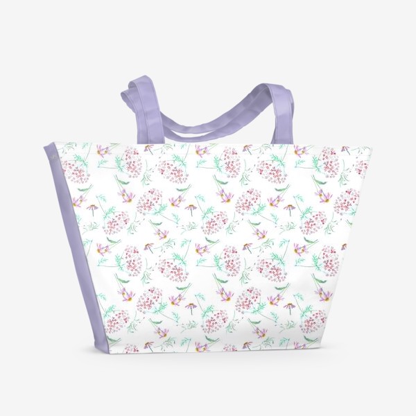 Пляжная сумка «Цветы с моего сада»