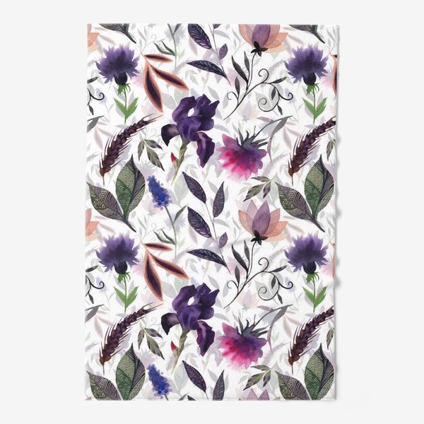 Полотенце «Flower pattern. White»