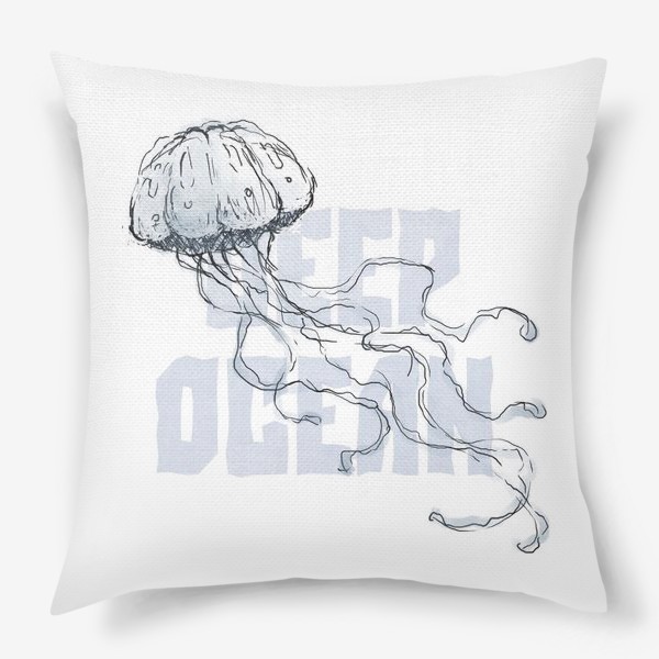 Подушка «Медуза. Глубокий океан»
