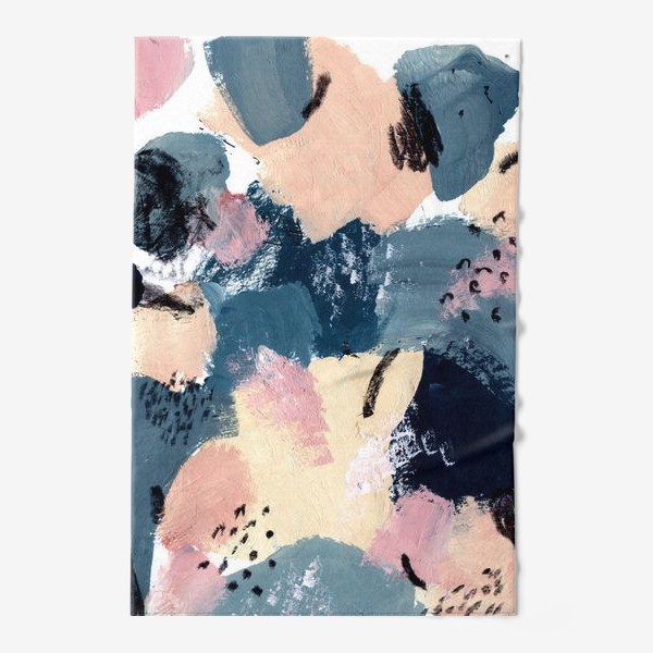 Полотенце &laquo;Абстракция: оттенки розового и синего/Abstraction in pink and blue shades&raquo;