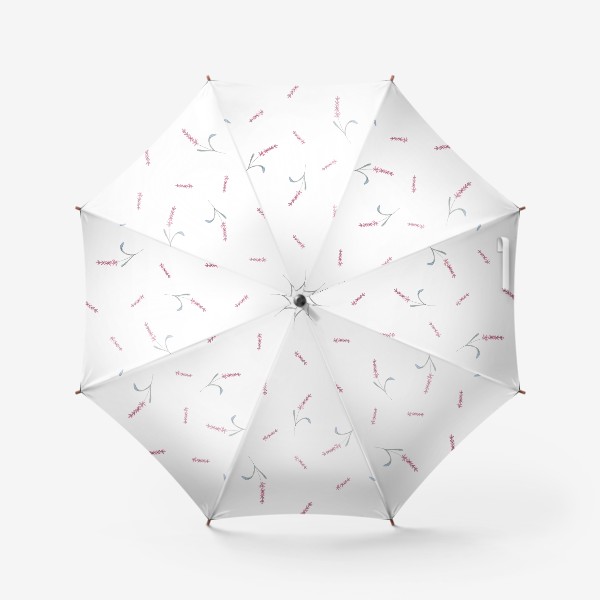 Зонт «Паттерн из акварельных цветов»