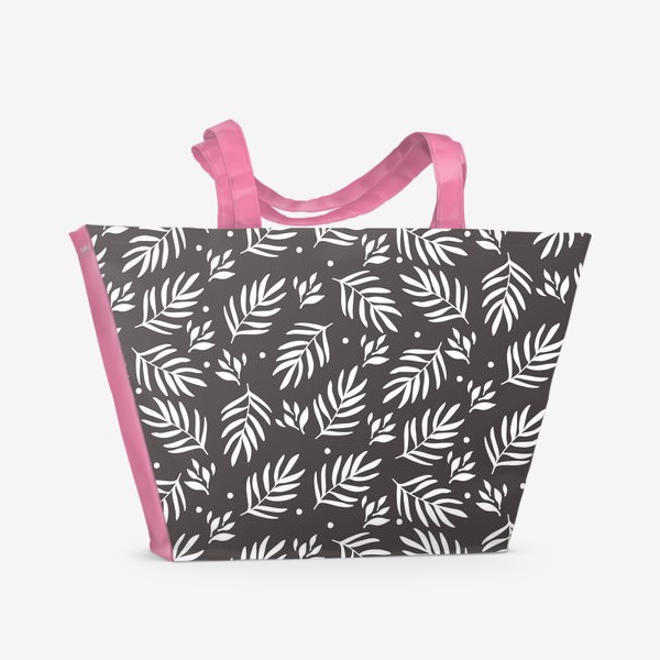 Пляжная сумка «Scandinavian floral pattern»