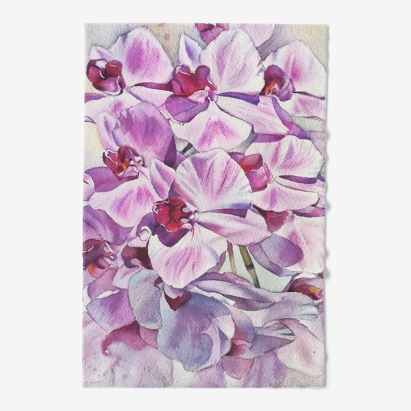 Полотенце «Орхидея Акварель»