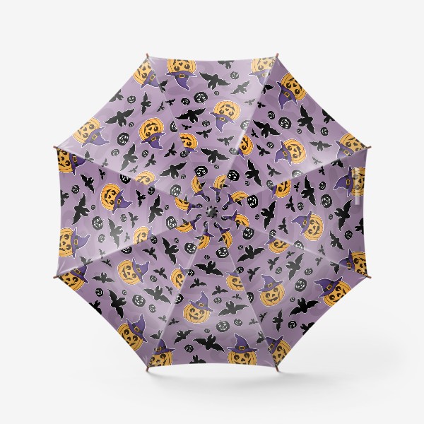 Зонт «узор с тыквами»