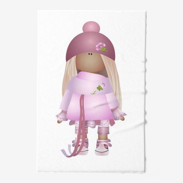 Полотенце «Девочка Тильда вся в розовом»