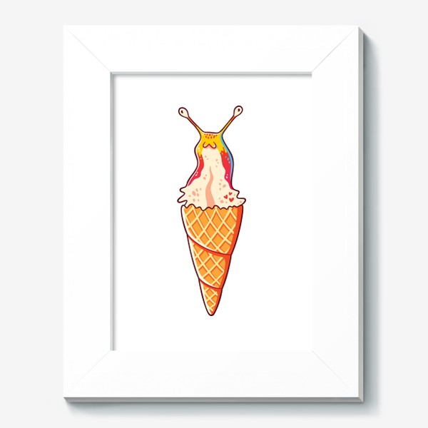 Картина «Кавайная Улитка Ахатина - Мороженое»