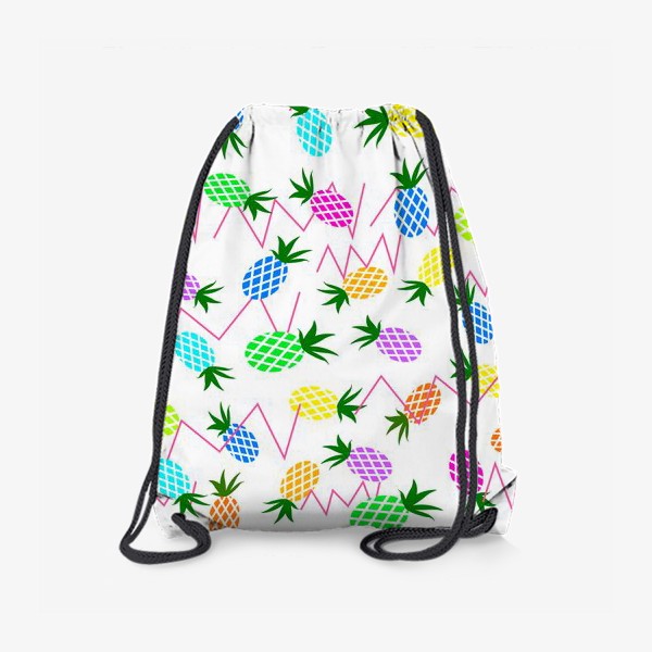 Рюкзак «Разноцветные  ананасы»