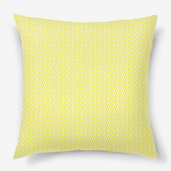 Подушка «Паттерн маленькие жёлтые точки»