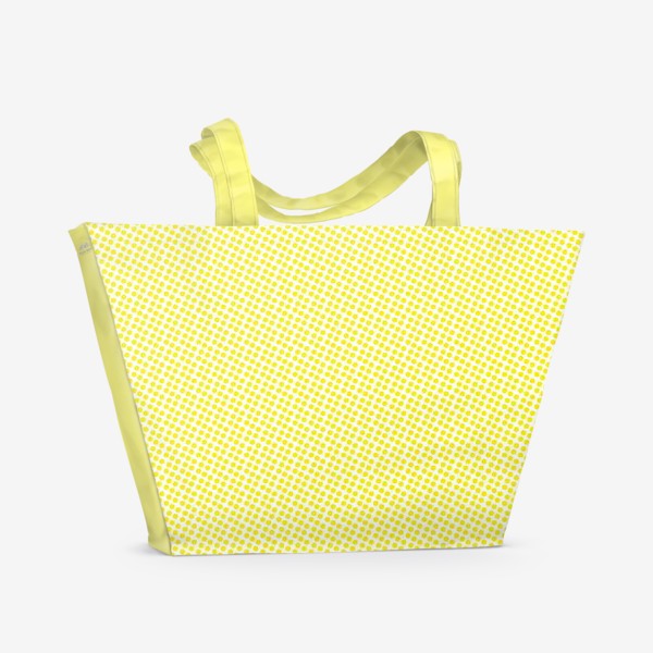 Пляжная сумка &laquo;Паттерн маленькие жёлтые точки&raquo;