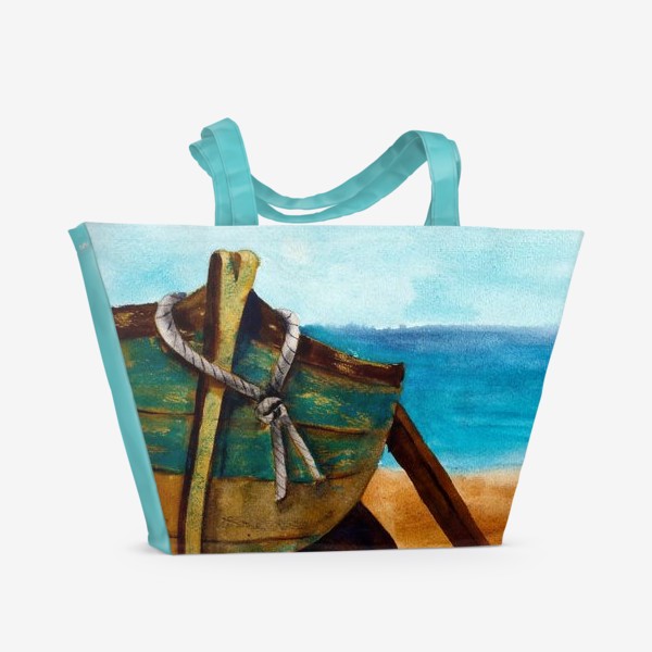 Пляжная сумка «Старая рыбацкая лодка»