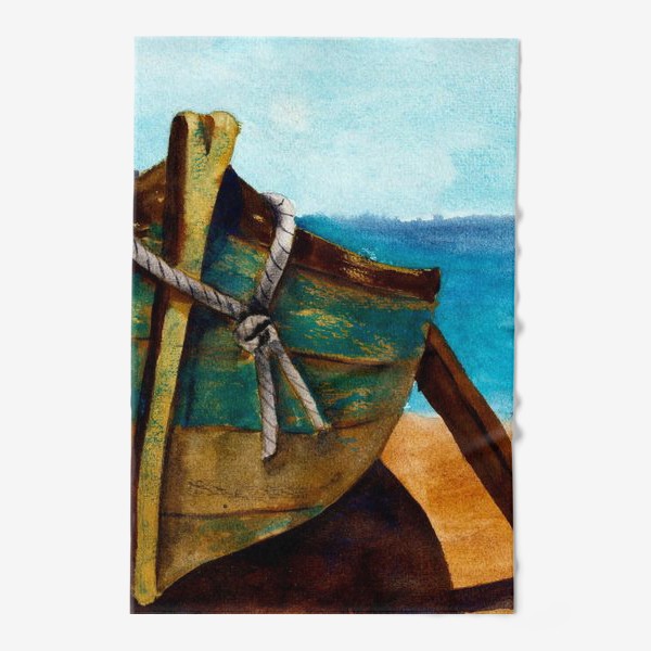 Полотенце «Старая рыбацкая лодка»