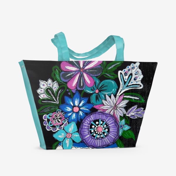 Пляжная сумка &laquo;Декоративные цветы&raquo;