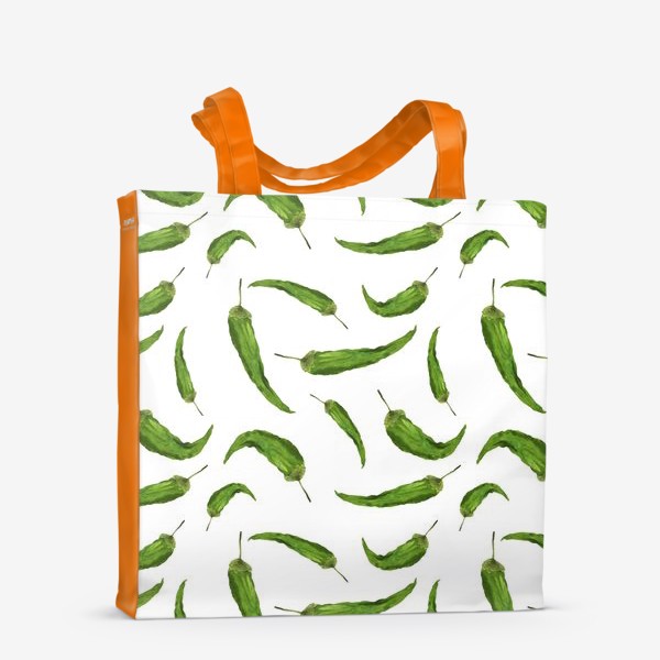 Сумка-шоппер «Зеленые перцы»