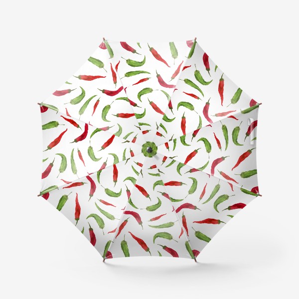 Зонт «Красные и зеленые  перцы»