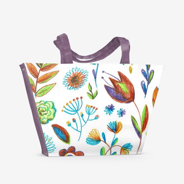 Пляжная сумка «Цветник»
