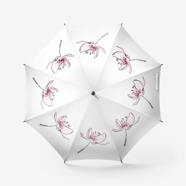 Зонт «Розовый цветок»
