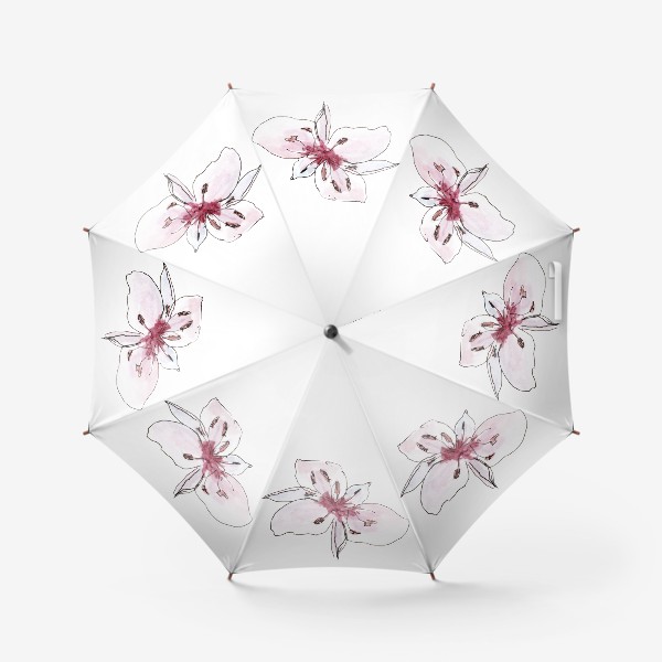 Зонт «Цветок. Розовая нежность.»