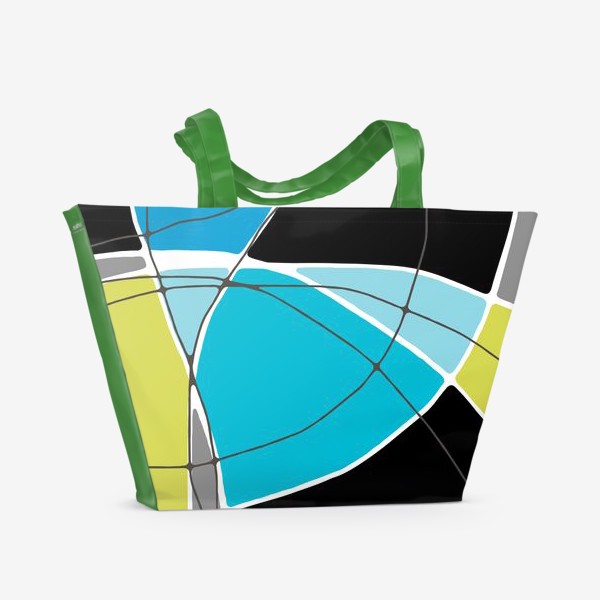 Пляжная сумка «Цветная геометрия»