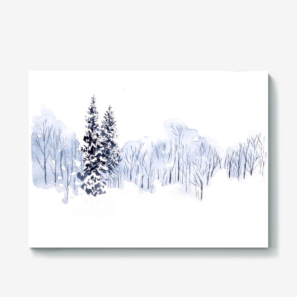 Холст «Зимний лес»