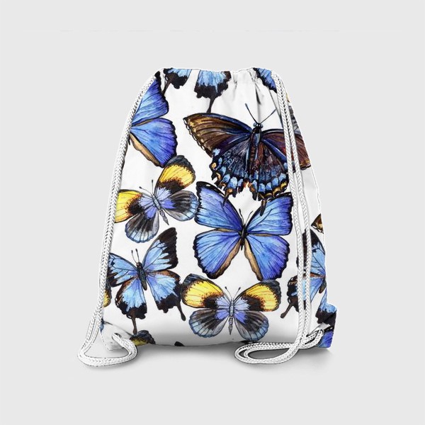 Рюкзак &laquo;Цветные акварельные бабочки&raquo;
