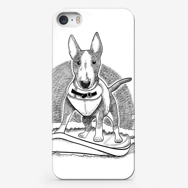 Чехол iPhone «собака и серфинг»