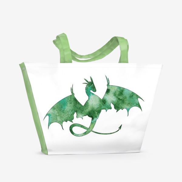 Пляжная сумка «Малахитовый дракон»