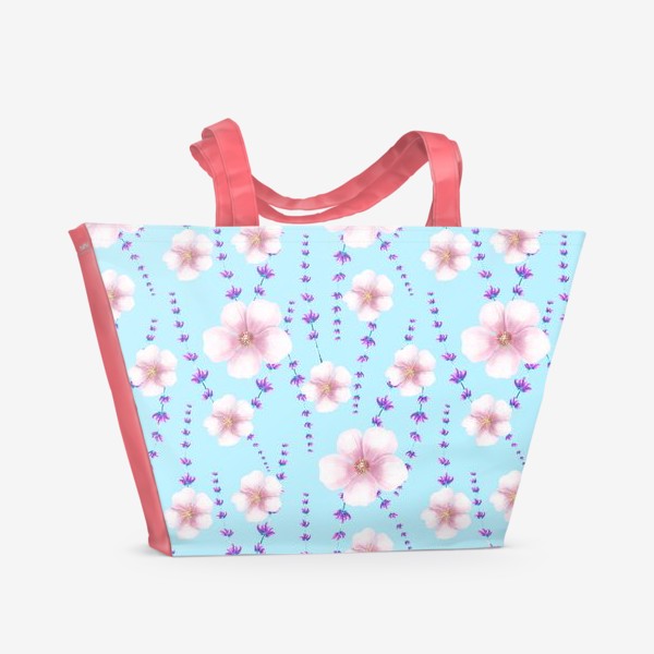 Пляжная сумка «цветы»