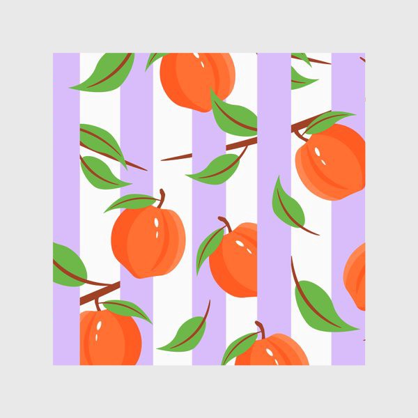Скатерть «Персики с полосками»