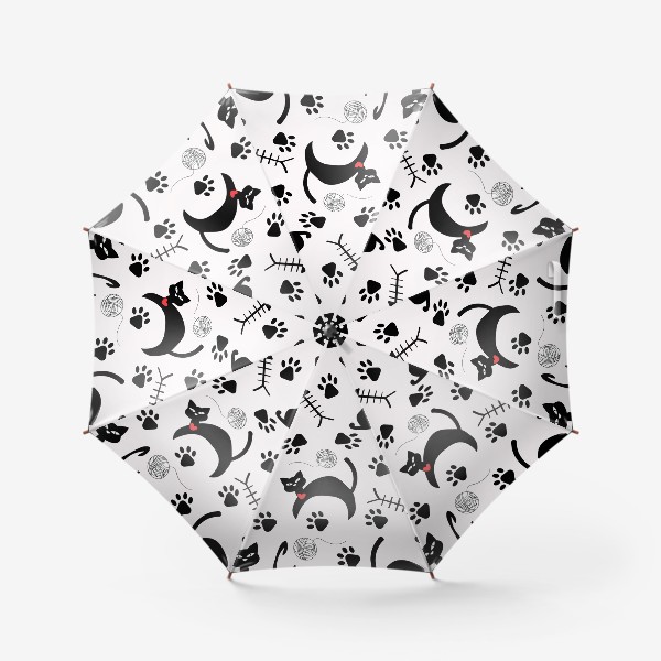 Зонт «Черные коты»
