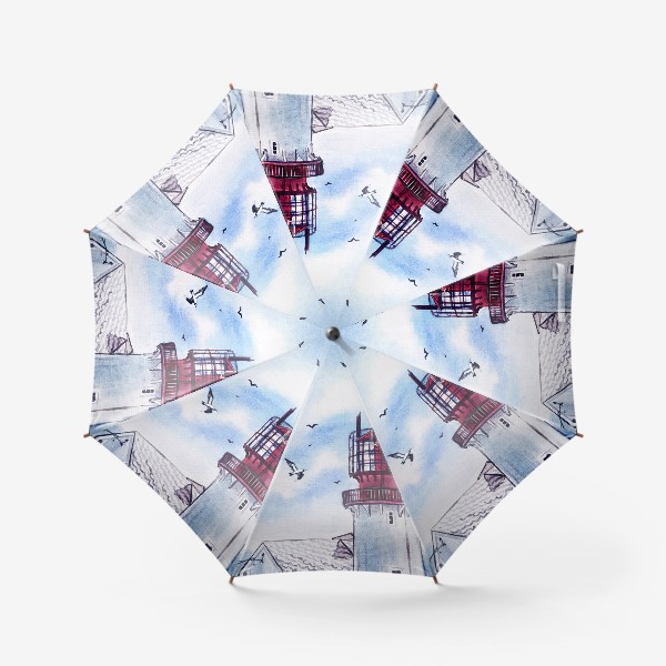 Зонт «дом у маяка»