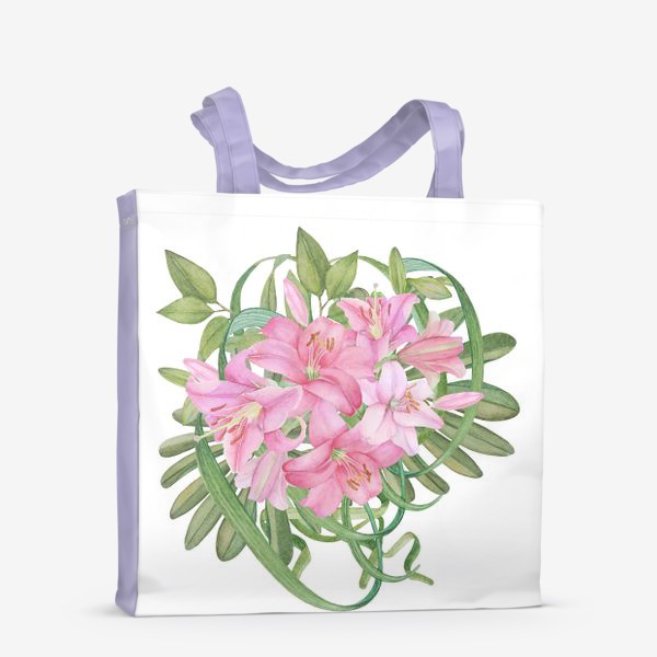 Сумка-шоппер «Букет цветов  лилий»