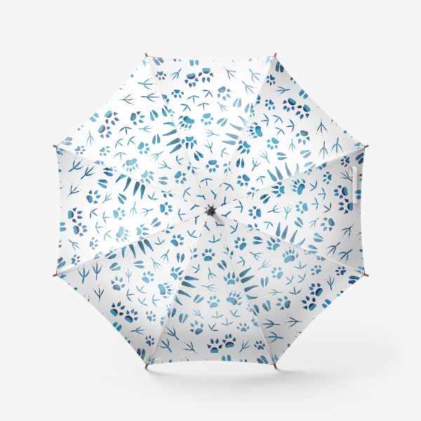 Зонт «Синие следы»